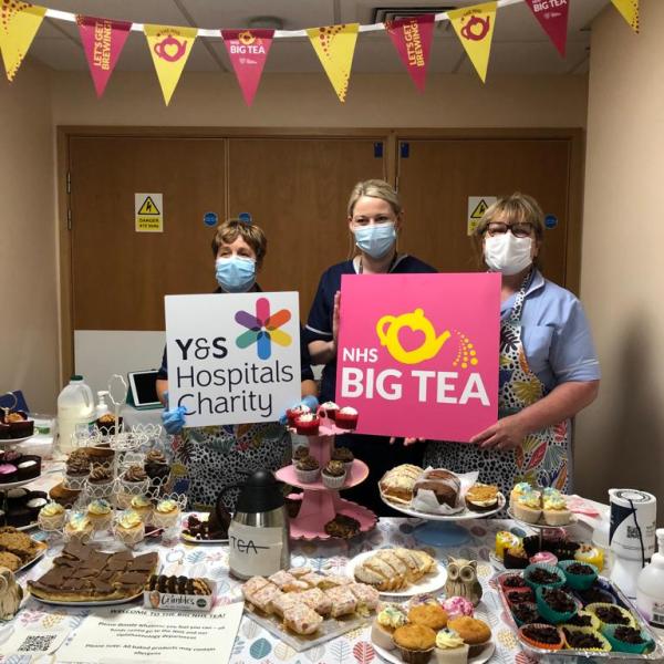 Hospital staff celebrate 74 years of the NHS