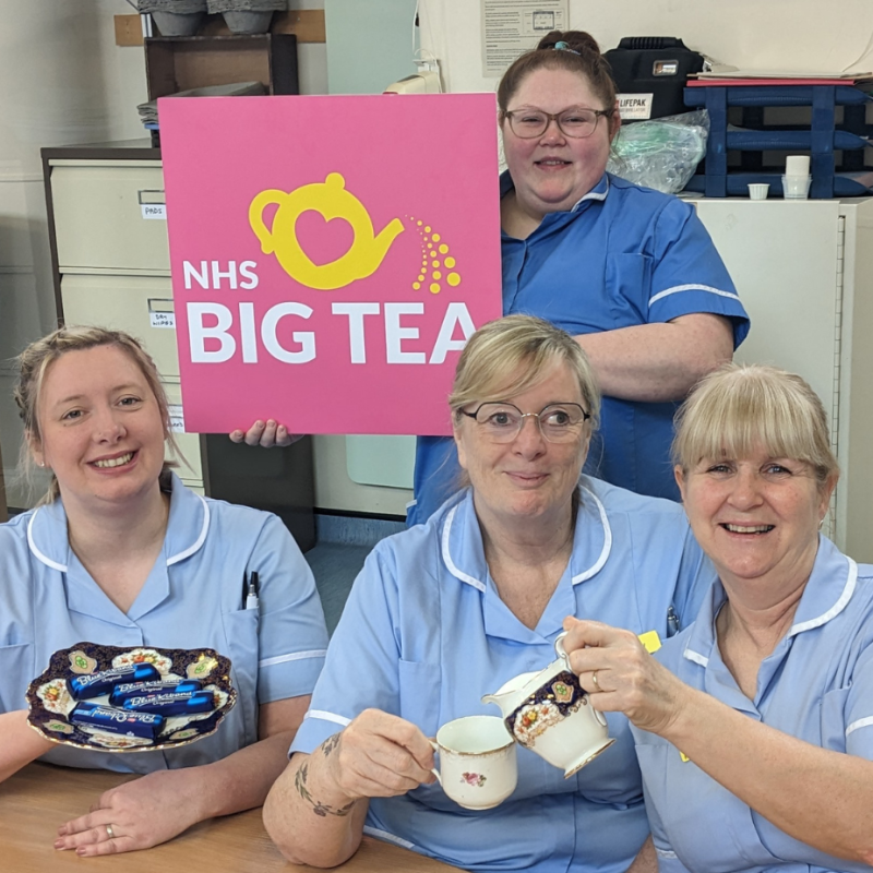 NHS Big Tea Fundraising Event Raises Over £3000 in Support of your local hospital.