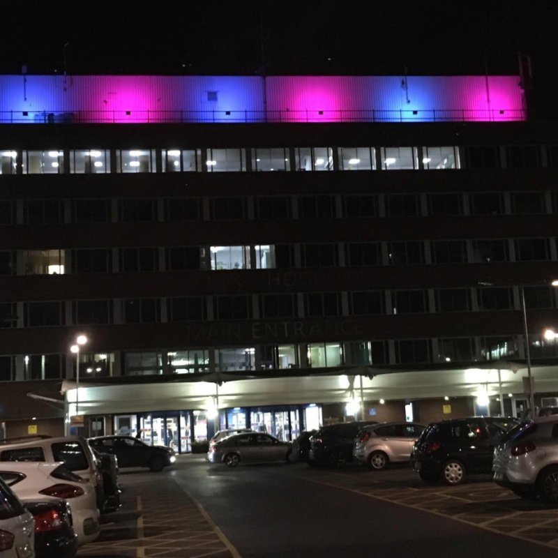 York Hospital turning pink and blue for baby loss